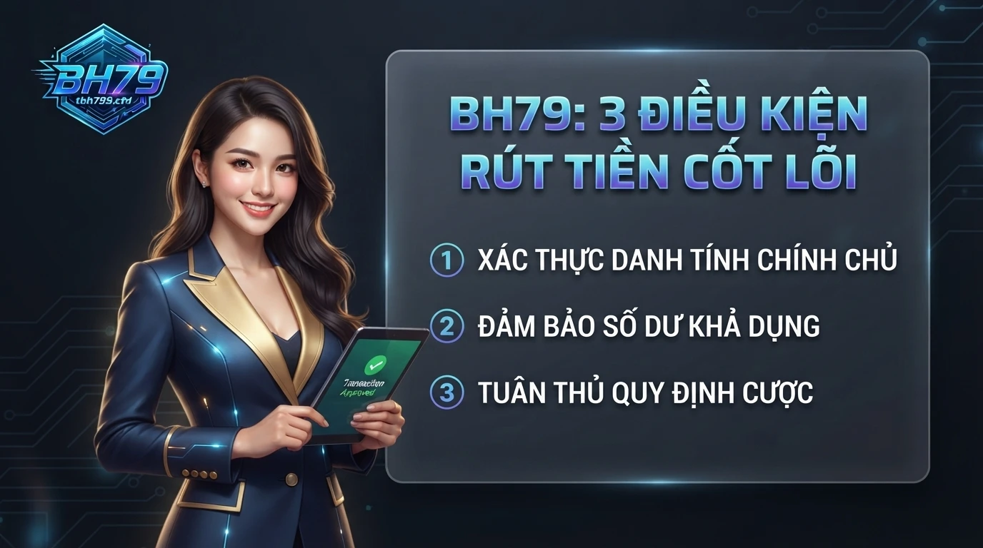 bh79 dieu kien de lenh rut tien tai bh79 duoc xet duyet thanh cong