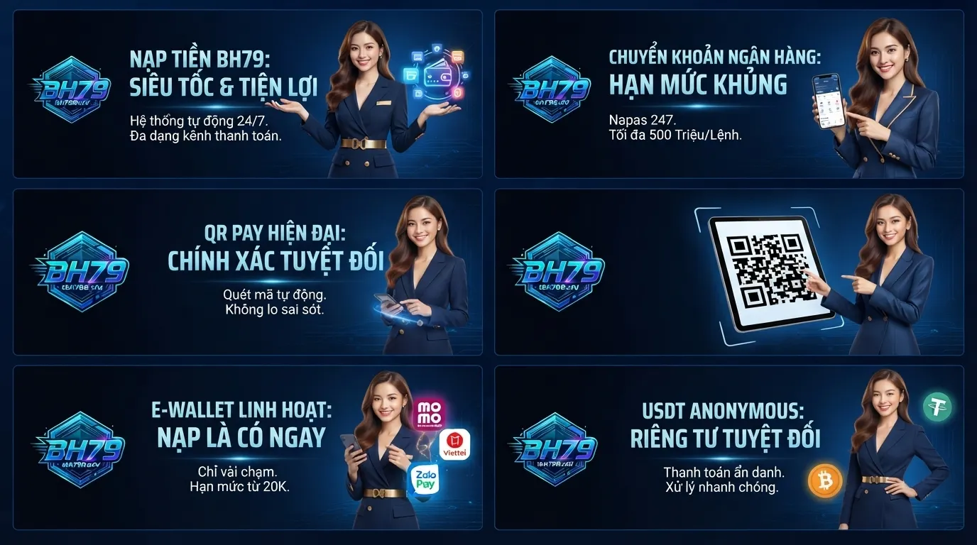 bh79 tong hop kenh nap tien bh79 xu ly tuc thi tien loi nhat